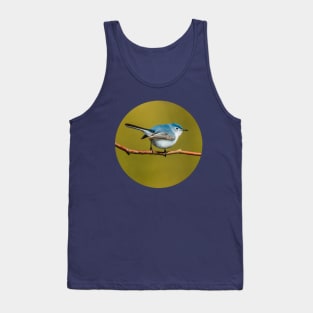 Little Cute Bird Photograph. Blue-Gray Gnatcatcher Tank Top